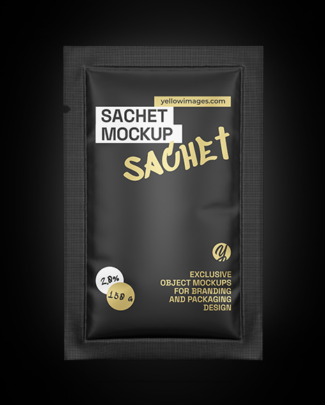 Matte Sachet Mockup