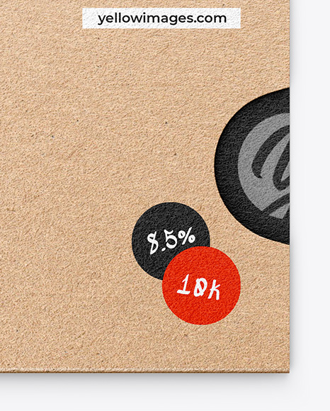 Credit Card w/ Kraft Cardholder Mockup