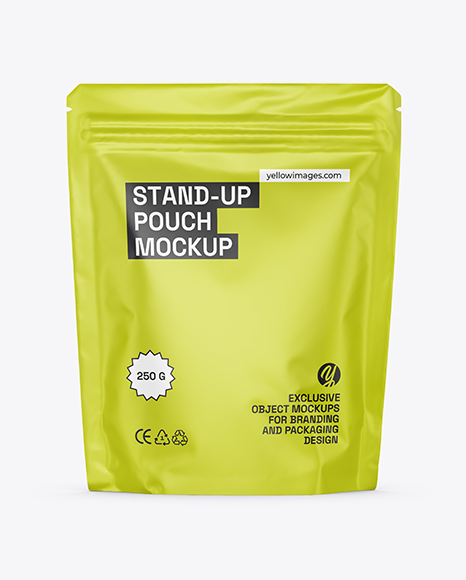 Matte Stand-up Pouch Mockup