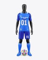 Training Short Sleeve Full Soccer Kit Mockup - Front View