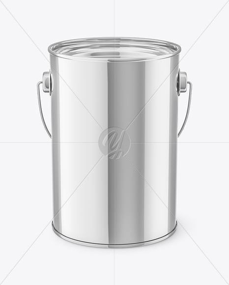 Paint Tin Can w/ Handle Mockup