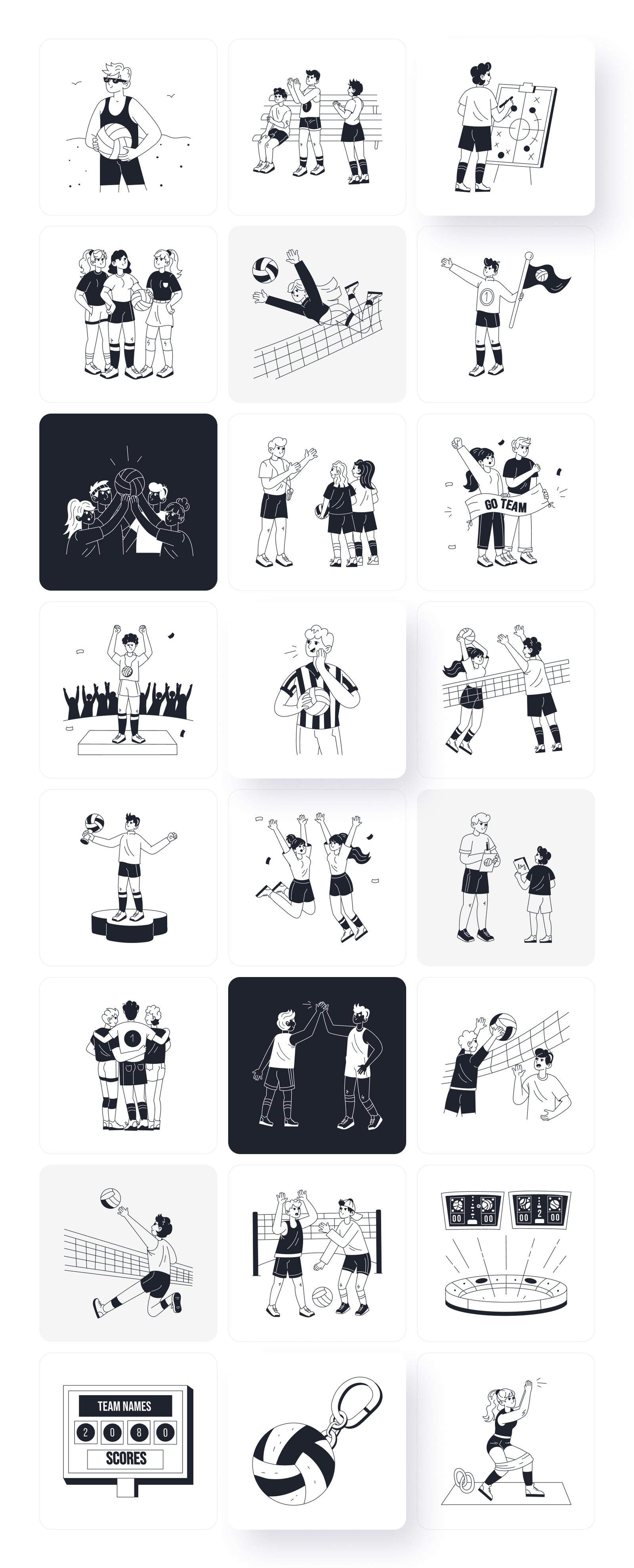 Volleyball Vector Illustration