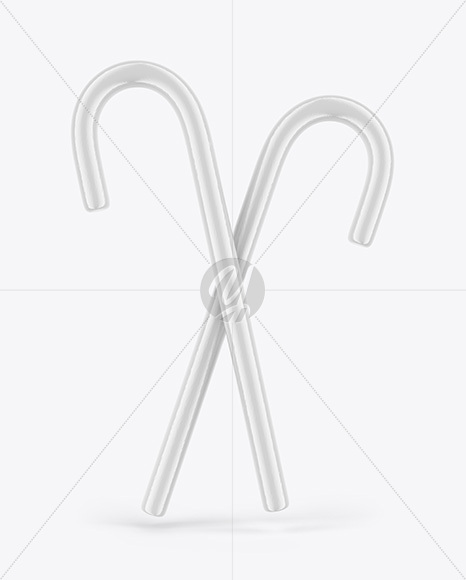 Two Candy Canes Mockup