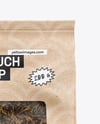 Kraft Pouch w/ Dry Black Tea Mockup