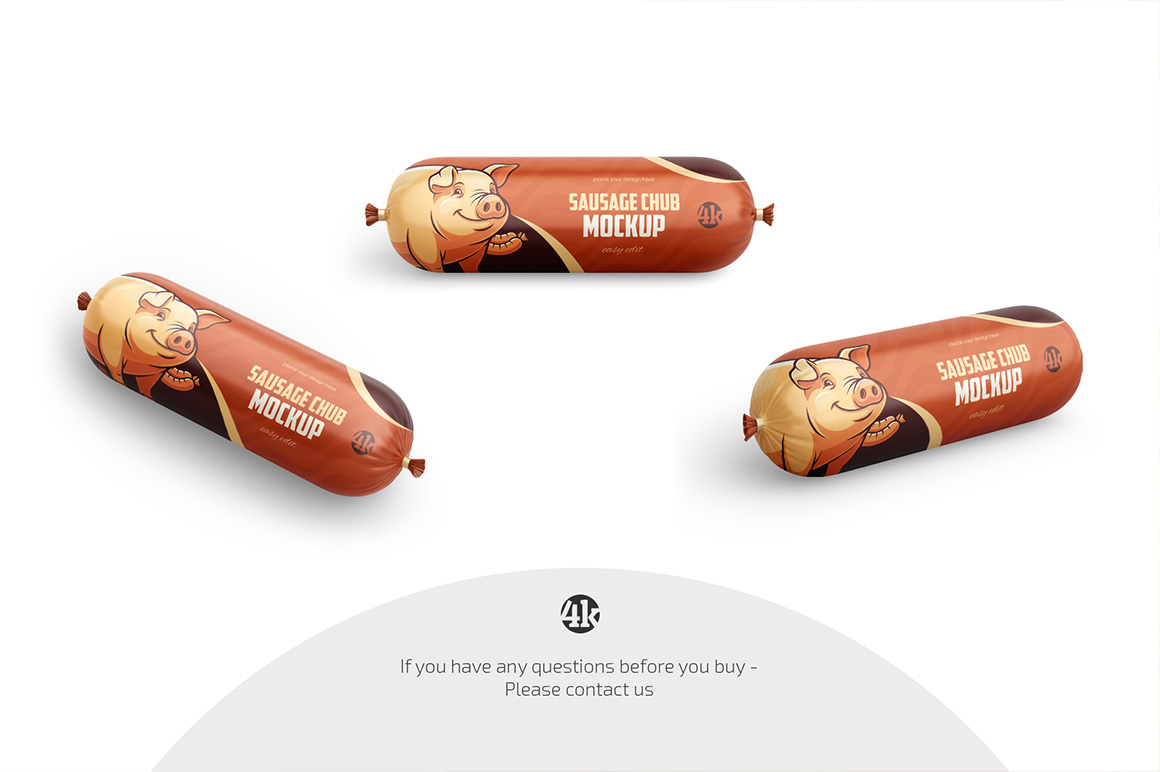 Sausage Chub Mockup Set