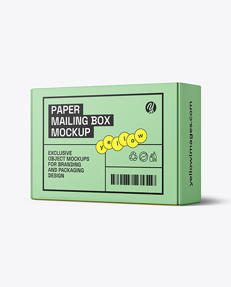 Paper Mailing Box Mockup