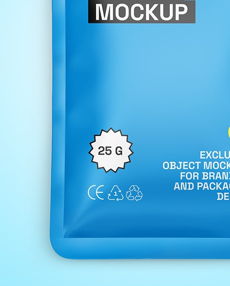 Matte Sachet Mockup