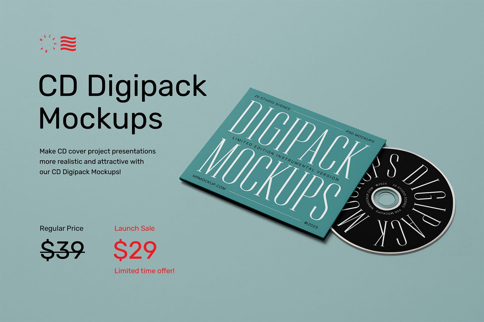 CD Digipack Mockups