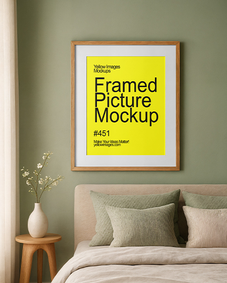 Framed Poster in a Room Mockup