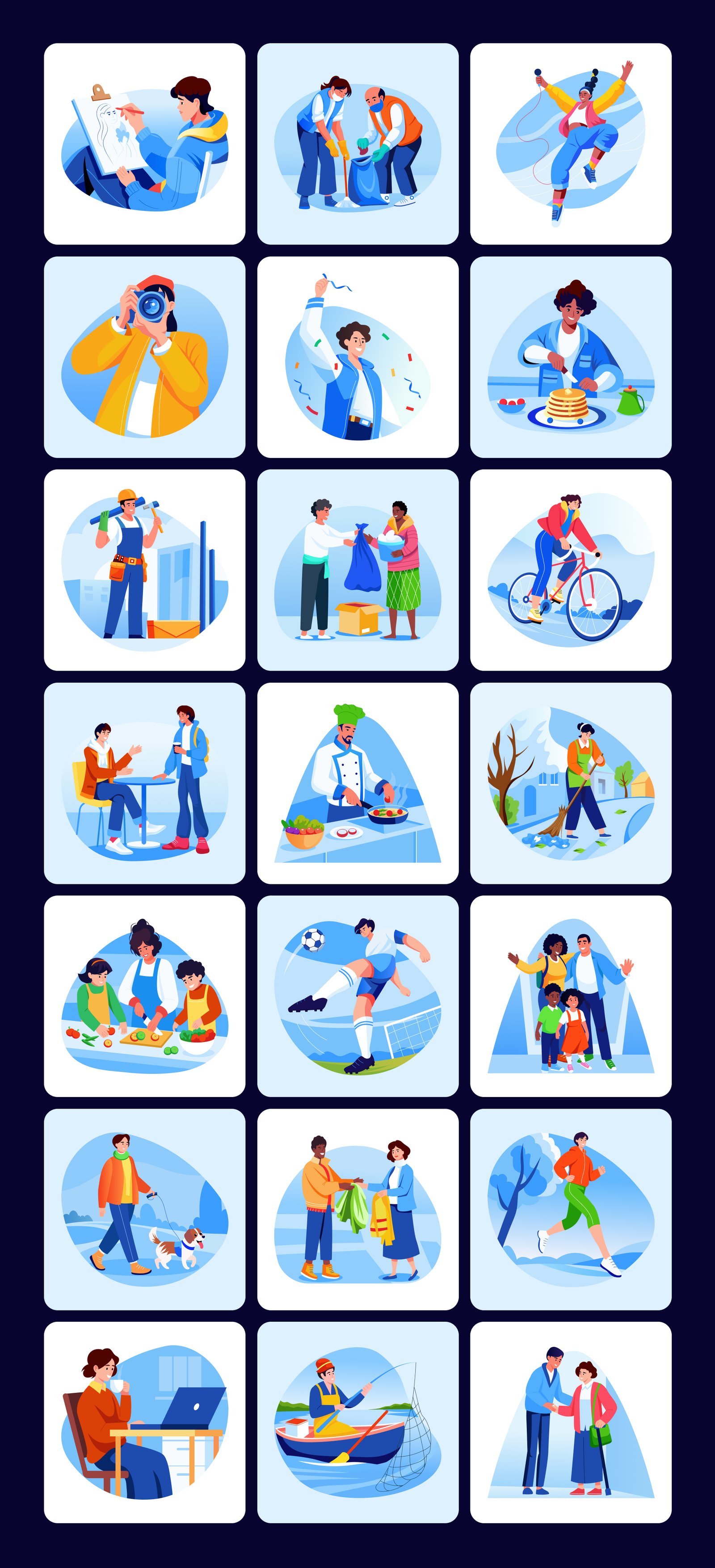Citizens Illustration Set