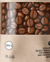 Paper Pouch With Coffee Beans Mockup
