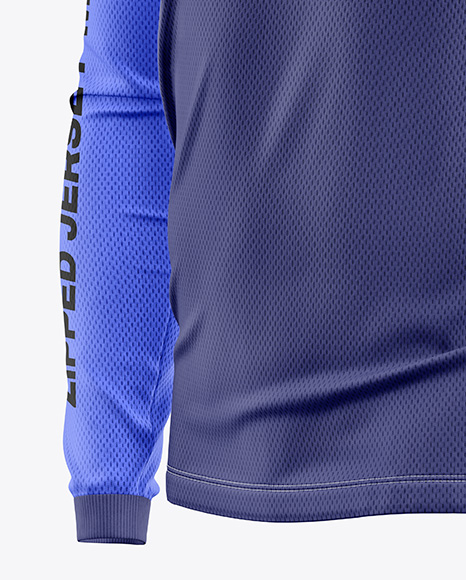 Mesh Jersey Mockup - Half Side View