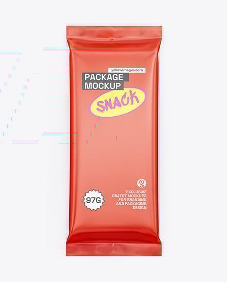 Matte Snack Package Mockup - Cookie packaging mockup