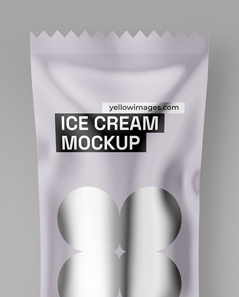 Glossy Ice Cream Package Mockup