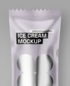Glossy Ice Cream Package Mockup