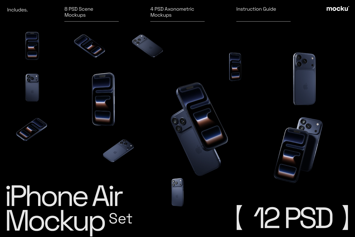 Iphone 17 Pro Mockup Set