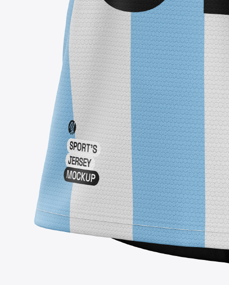 Soccer Jersey Mockup - Half Side View