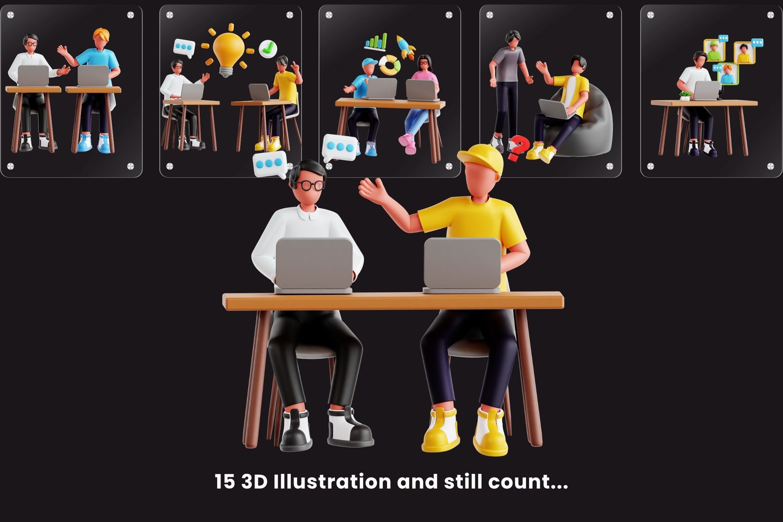 Business Disscussion 3d Illustration