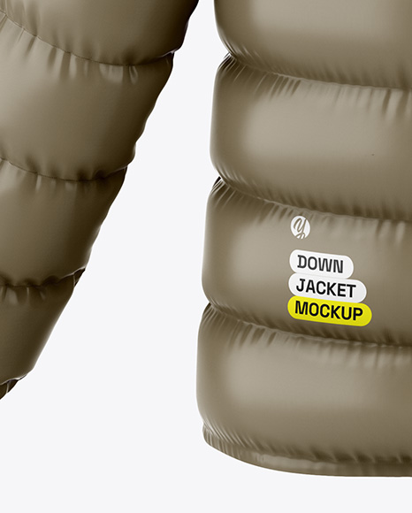 Glossy Down Jacket Mockup