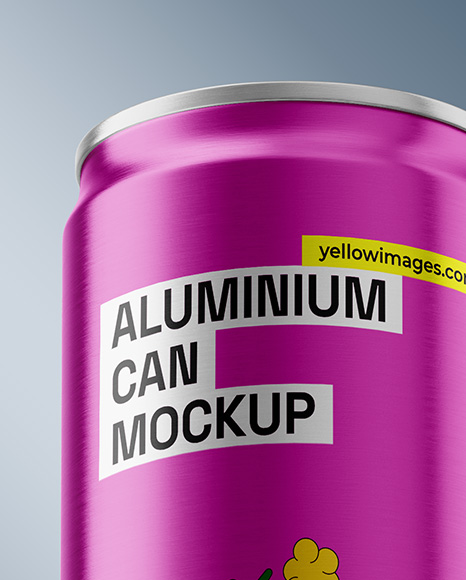 8.5oz Aluminium Can on the Block Mockup