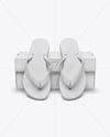 Flip Flops with Box Mockup