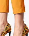 Pair of Stilettos on Woman's Legs Mockup