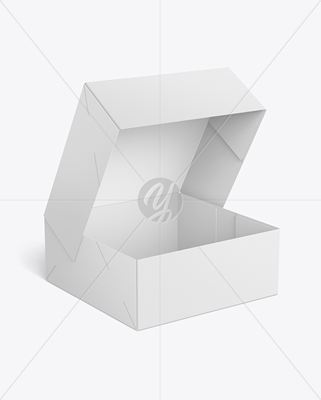 Opened Cake Box Mockup