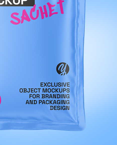 Matte Sachet Mockup