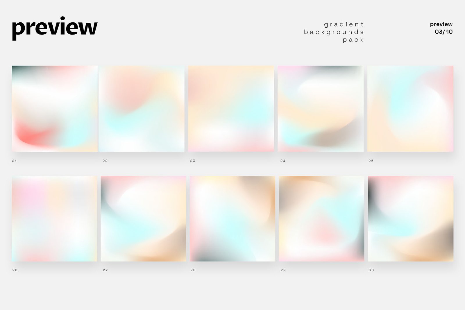 100 Vector Gradients