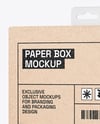 Kraft Paper Box w/ Hang Tab Mockup