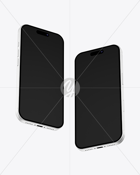 Two Iphones 17 Pro Mockup