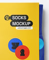 Socks with Label Mockup