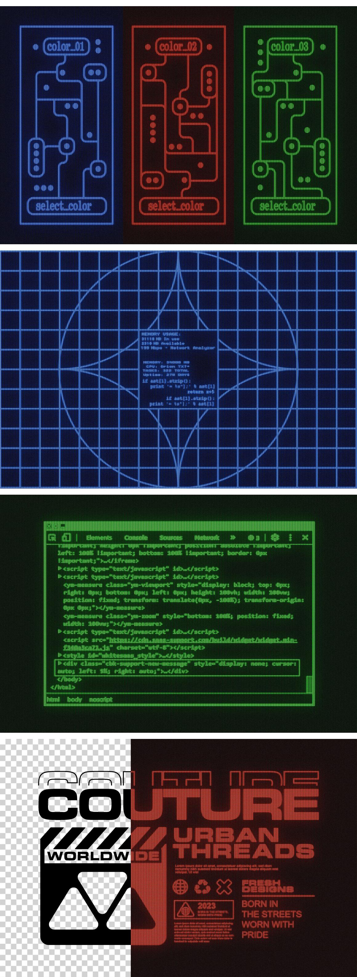 CRT Screen Text Effect