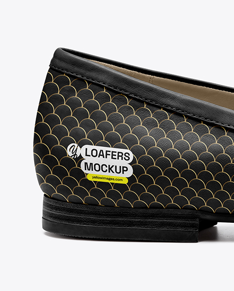 Women's Leather Loafer Mockup