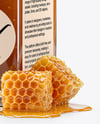 Glass Square Jar with Manuka Honey Mockup