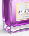 Clear Glass Perfume Bottle Mockup