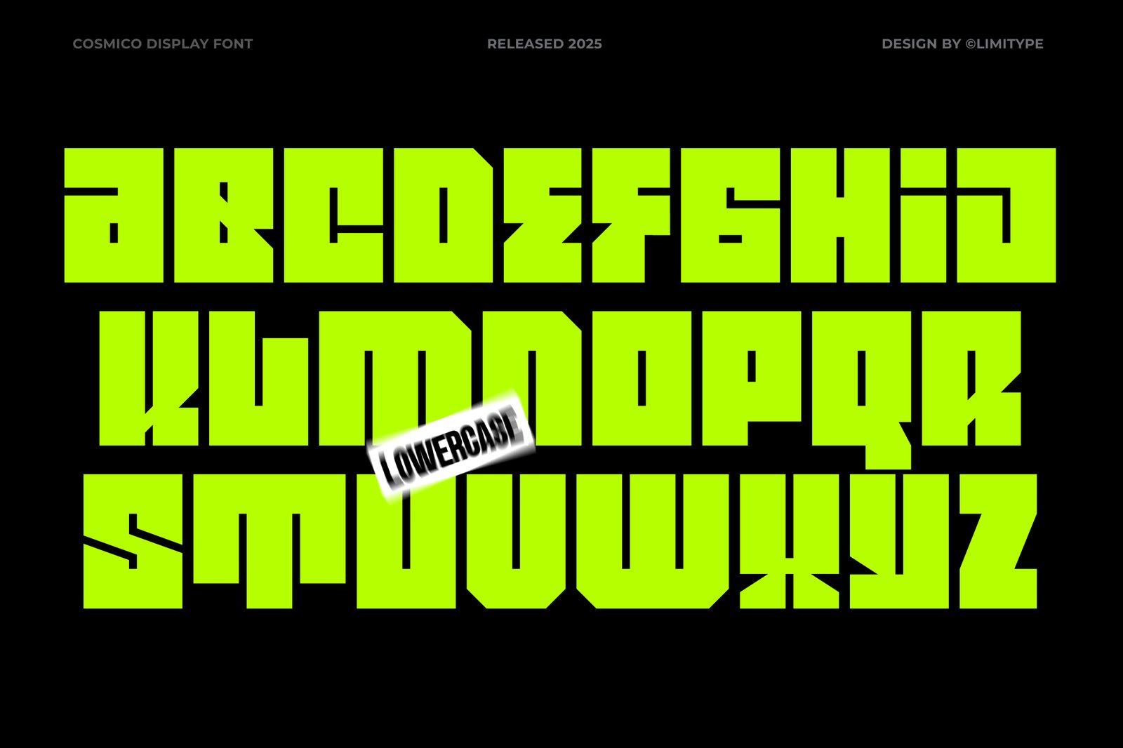 Cosmico - Futuristic Font