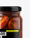 Clear Glass Jar with Sun Dried Tomatoes Mockup