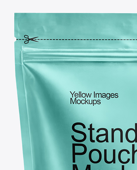 Metallic Stand-up Pouch Mockup