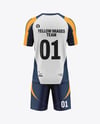 Training Short Sleeve Kit Mockup - Back View