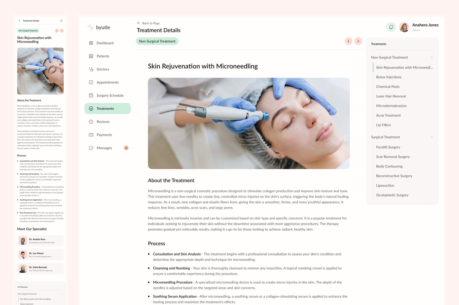 Byutie - Beauty Clinic Management Dashboard