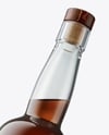 Tall Black Rum Bottle Mockup