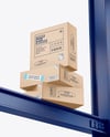 Paper Boxes on the Beams Mockup