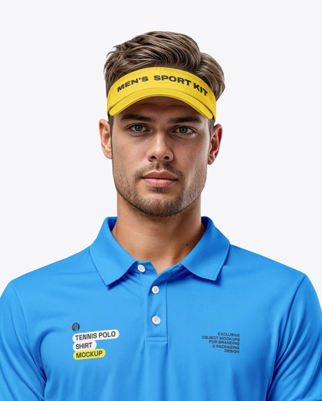 Man Wearing Full Tennis Kit Mockup