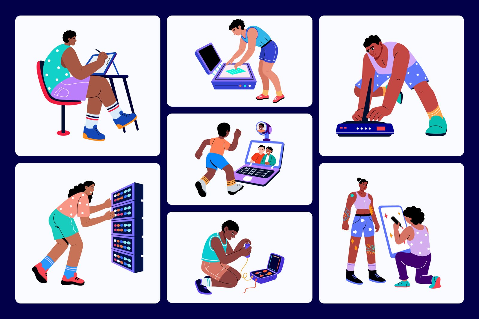 Electronic Illustration Art Set