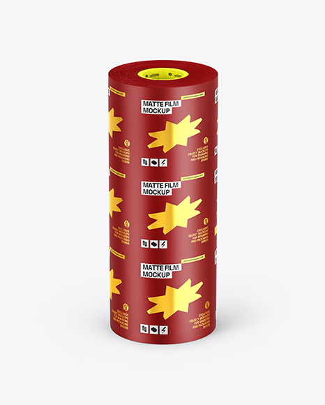 Matte Film Roll Mockup