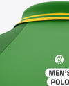Men's Short Sleeve Raglan Polo Mockup