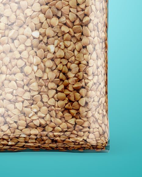 Package with Buckwheat Mockup