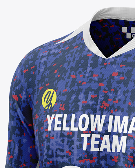 Soccer Kit Mockup - Half Side View