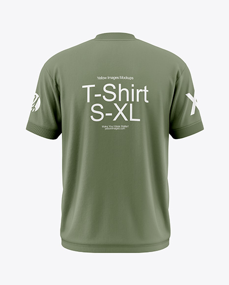 T-Shirt Mockup - Back View - T-shirt mockup
